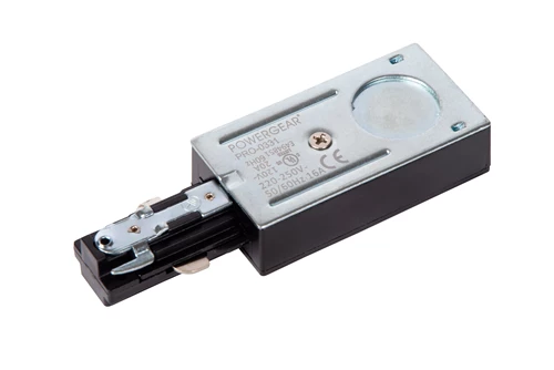 Lucide TRACK Alimentation - Système de rail monophasé / Éclairage sur rail - Simple - Noir (Extension) - détail 3